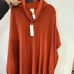 Chicos NWT Auburn Cape OS